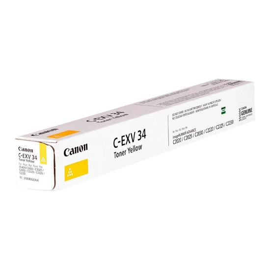 Imagine Cartus laser Canon OEM EXV-34 Y Laser